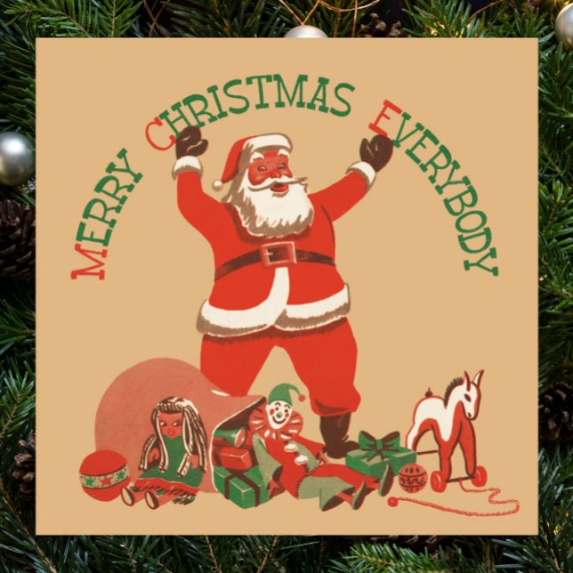 Merry Christmas Everybody! Vintage Santa Claus Poster (Creator Uploaded)