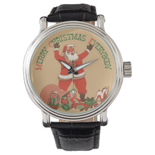 Merry Christmas Everybody! Vintage Santa Claus Watch