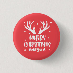 Merry Christmas Everyone 3 Cm Round Badge