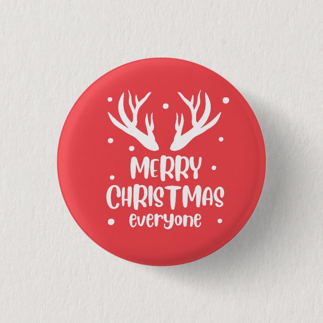 Merry Christmas Everyone 3 Cm Round Badge (Front)