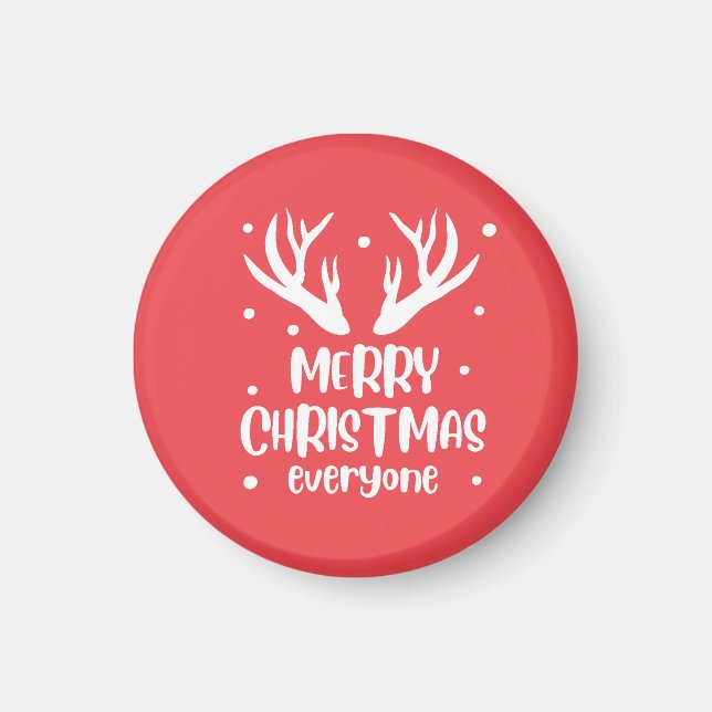 Merry Christmas Everyone Magnet (Front)