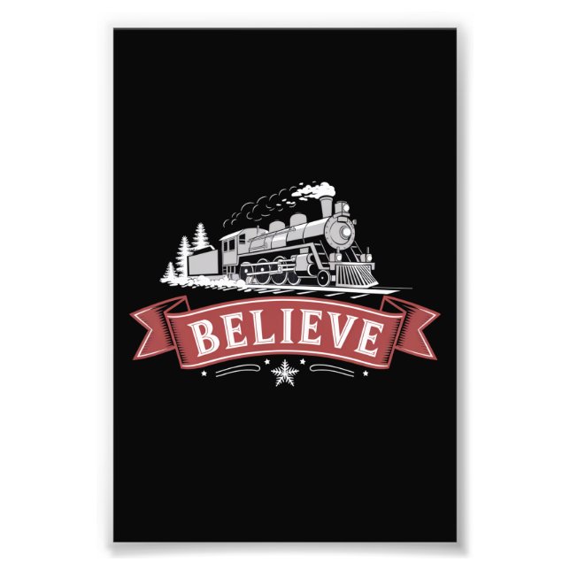 Merry Christmas Express North Pole Xmas Santa  Photo Print (Front)