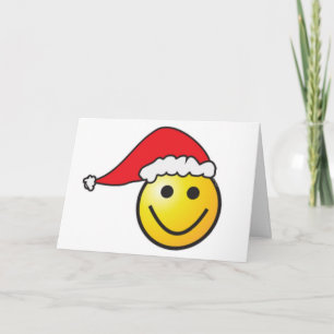 MERRY CHRISTMAS FACE SANTA HOLIDAY CARD