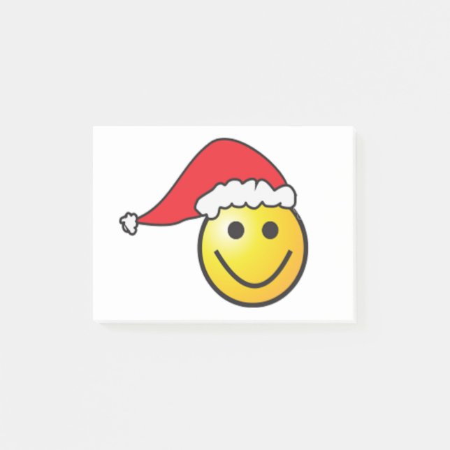 MERRY CHRISTMAS FACE SANTA POST-IT NOTES (Front)