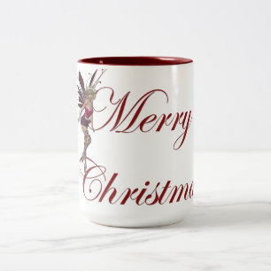 Merry Christmas Faerie 1 - Holiday Coffee Mug
