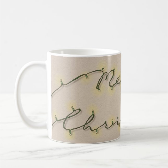 Merry Christmas Fairy Lights  Coffee Mug (Left)
