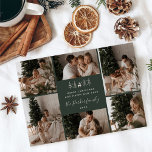 Merry Christmas Family 6 Photo Collage Holiday Card<br><div class="desc">Merry Christmas Family 6 Photo Collage Holiday Card</div>