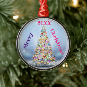 Merry Christmas Family and First Metal Tree Decoration