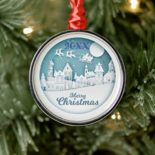 Merry Christmas Family and First Metal Tree Decoration