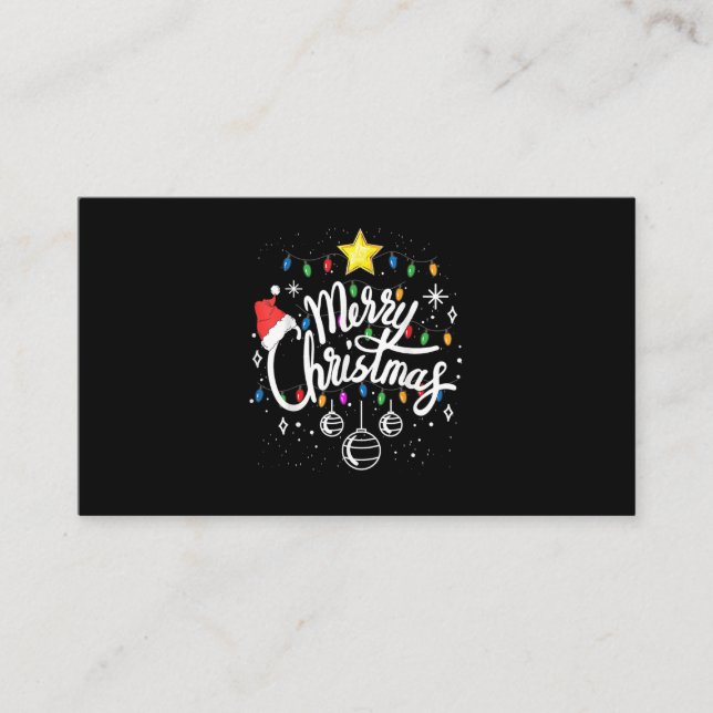 Merry Christmas Family Business Card (Front)