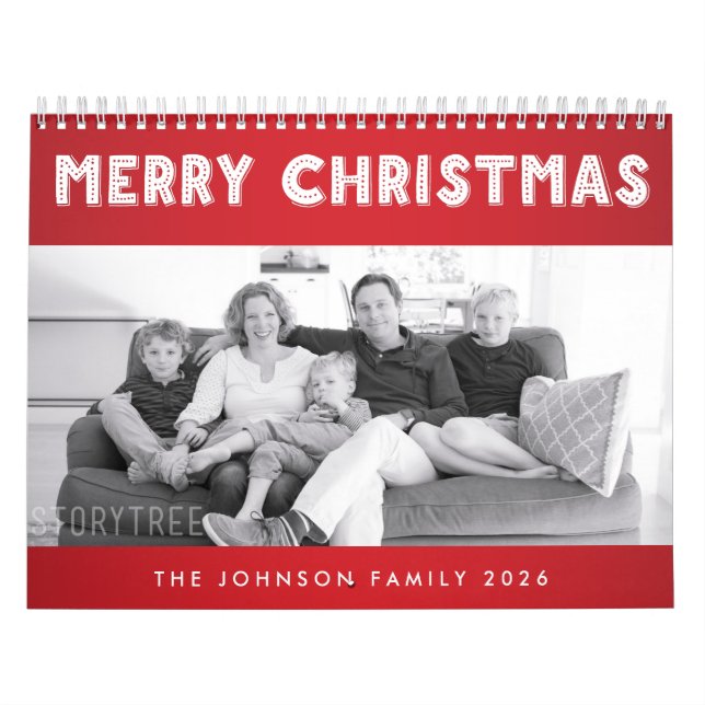 Merry Christmas Family Calendar 2026 (Cover)