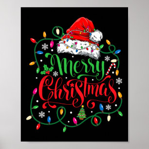 Merry Christmas Family Funny Christmas Women Men X Poster