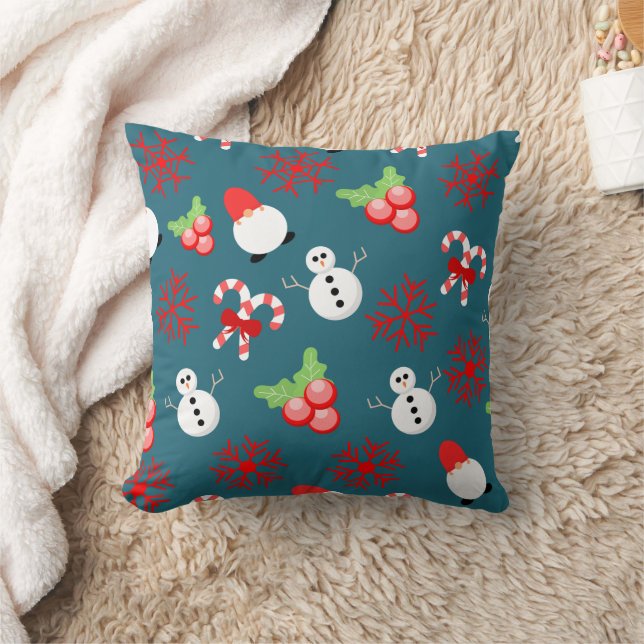 Merry Christmas family Gathering Set on Warm Cushion (Blanket)