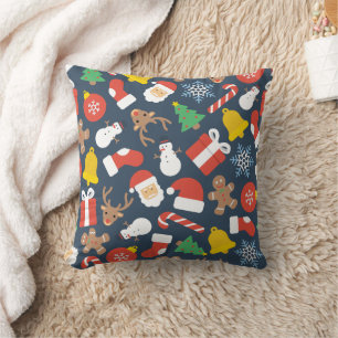 Merry Christmas family Gathering Set on Warm Cushion