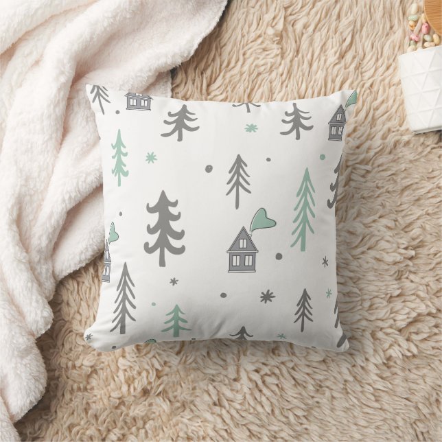 Merry Christmas family Gathering Set on Warm Cushion (Blanket)