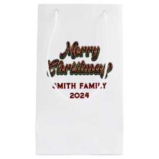 Merry Christmas - Family Matching Small Gift Bag