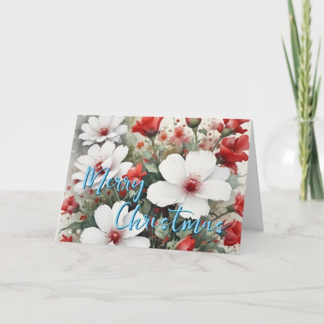 Merry Christmas Family New Year Message Holiday Card (Front)