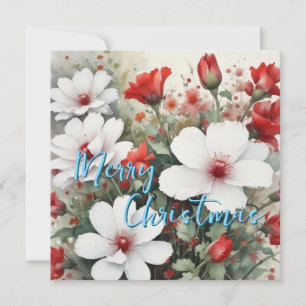 Merry Christmas Family New Year Message Holiday Card