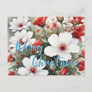 Merry Christmas Family New Year Message Holiday Postcard