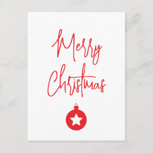 Merry Christmas Family New Year Message Holiday Postcard