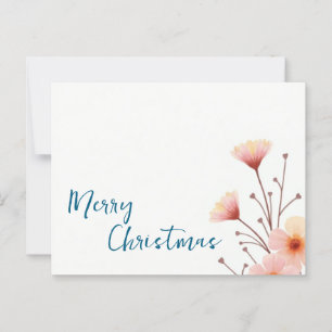 Merry Christmas Family New Year Message Postcard