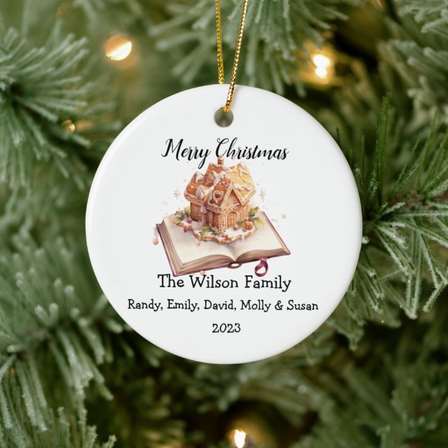 "Merry Christmas" Family Ornament (Tree)