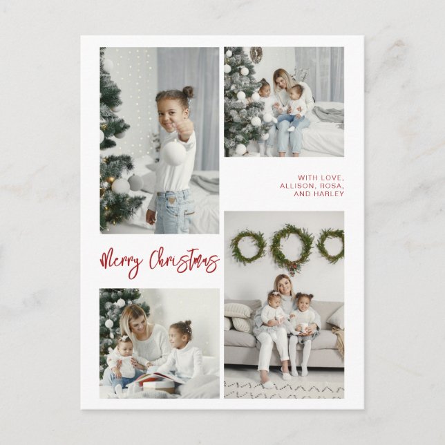 Merry Christmas Family Photo Card (Front)