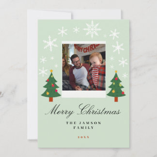 Merry Christmas Family Photo Card
