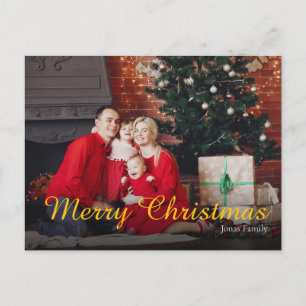 Merry Christmas Family Photo Greeting Card