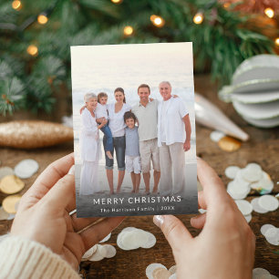 Merry Christmas Family Photo Holiday Card