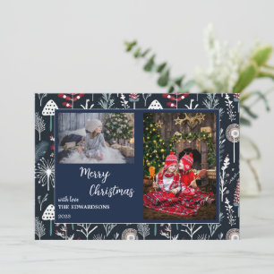 Merry Christmas family photos Christmas card.