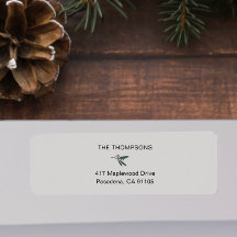 Merry Christmas Family Return Address | Personaliz