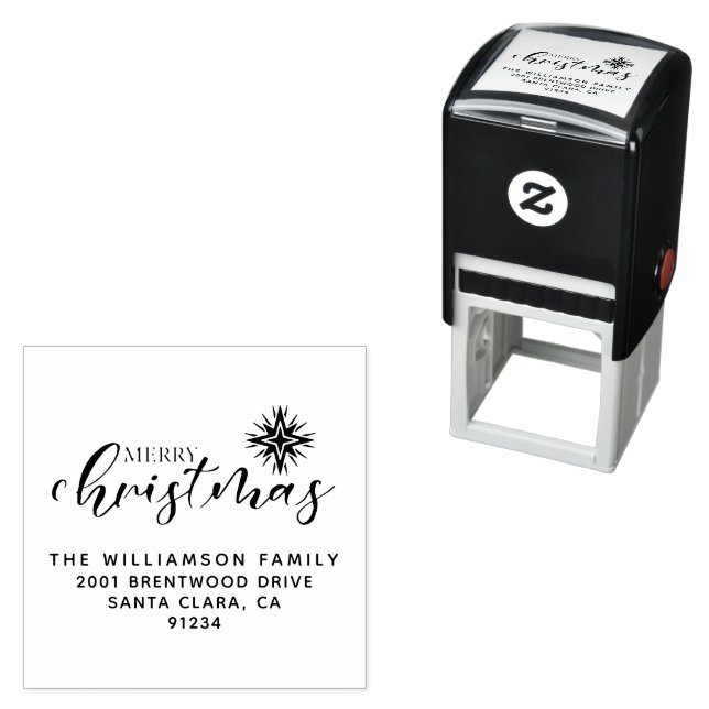 Merry Christmas Family Self-inking Stamp (In Situ)