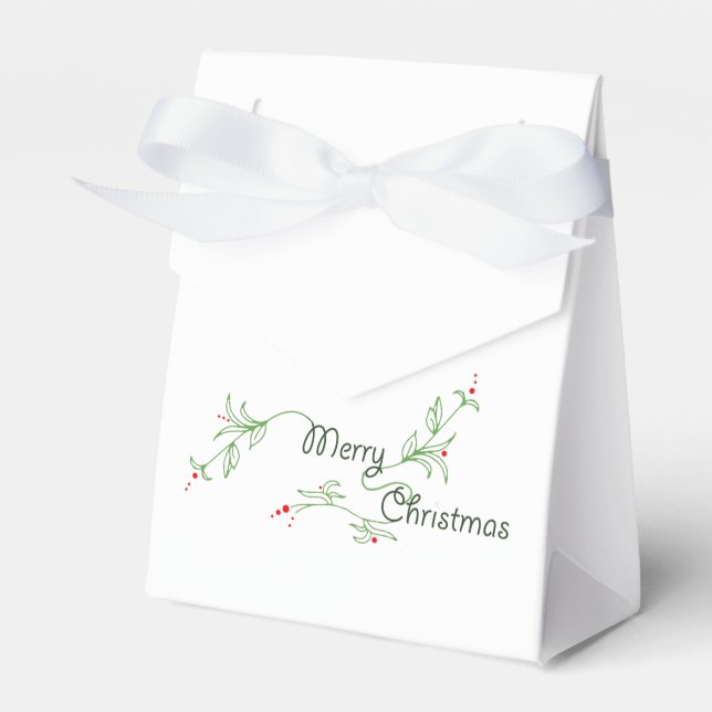 Merry Christmas Favour Box (Front Side)