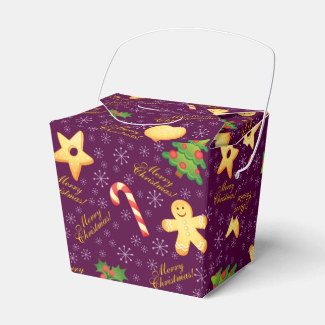 Merry Christmas Favour Box (Front Side)