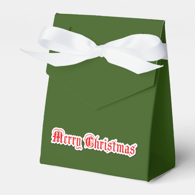 Merry Christmas   Favour Box (Front Side)