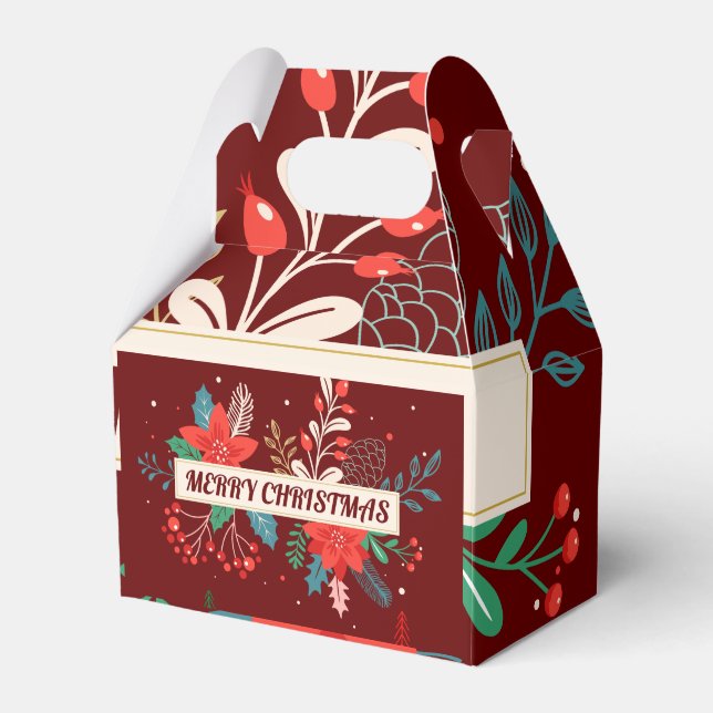 Merry Christmas  Favour Box (Front Side)
