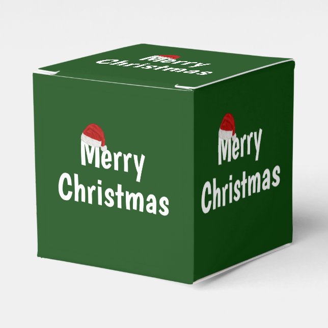 Merry Christmas Favour Box (Front Side)