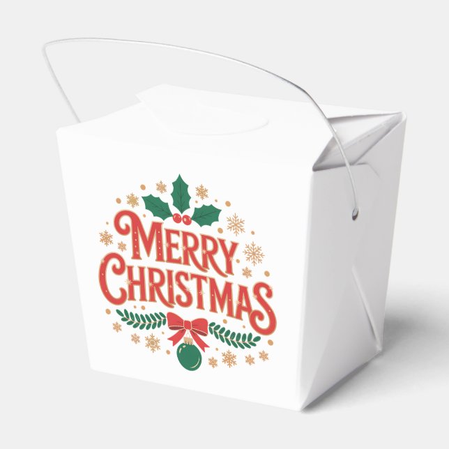 Merry Christmas Favour Box (Back Side)