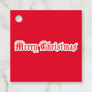 Merry Christmas   Favour Tags