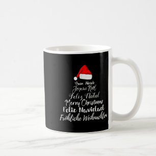Merry Christmas Feliz Navidad Feliz Natal Language Coffee Mug