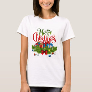 Merry Christmas, festive and colourful, T-Shirt