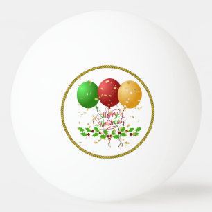 Merry Christmas, festive design, Ping Pong Ball