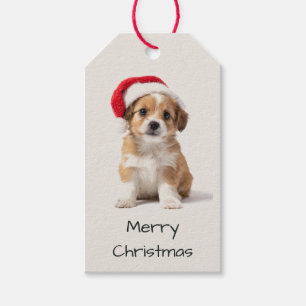 Merry Christmas Festive Dog Gift Tag