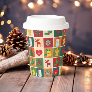 Merry Christmas Festive Holiday Famous Characters Paper Cups