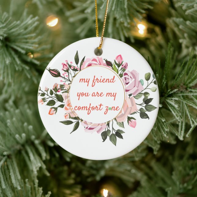 Merry Christmas Festive Holiday Gift Design        Ceramic Tree Decoration (Tree)