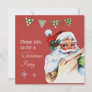 Merry Christmas Festive Holiday Gift Design Invitation