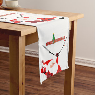 Merry Christmas Festive Holiday Gift Design        Medium Table Runner
