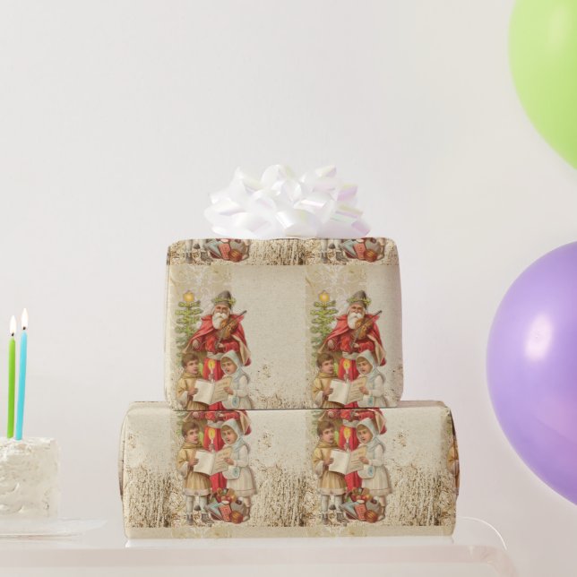 Merry Christmas Festive Holiday Gift Design Wrapping Paper (Party Gifts)