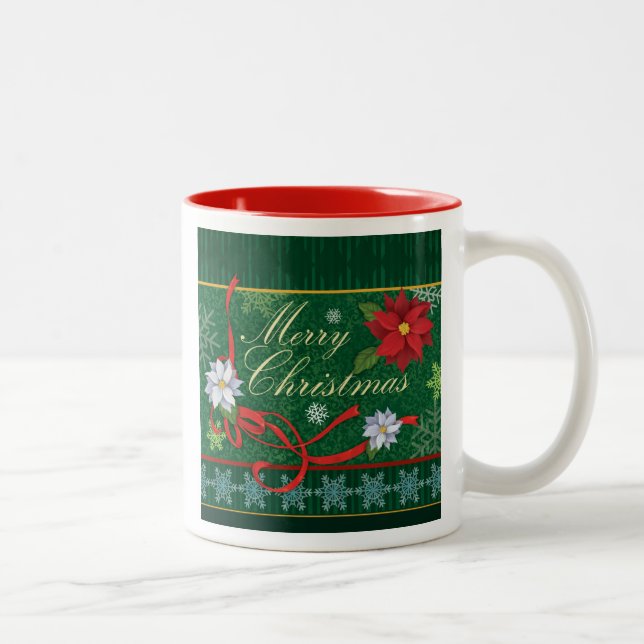 Merry Christmas Festive Holiday Gift Mug (Right)